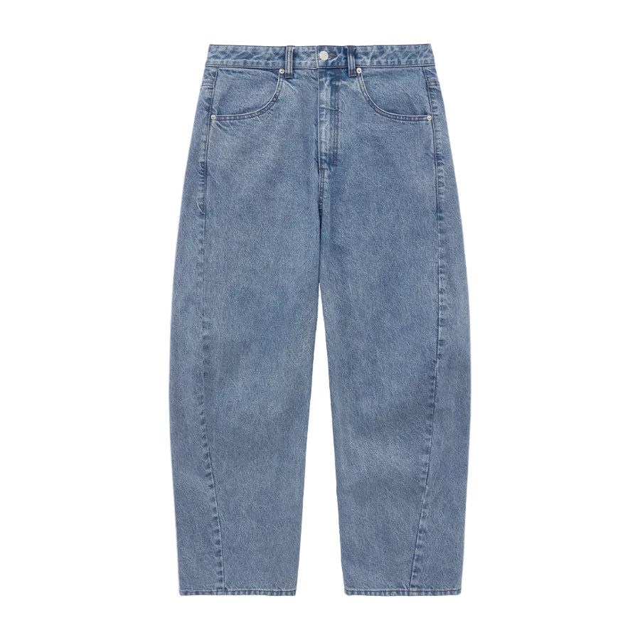 Curved Wide Jeans BLUE