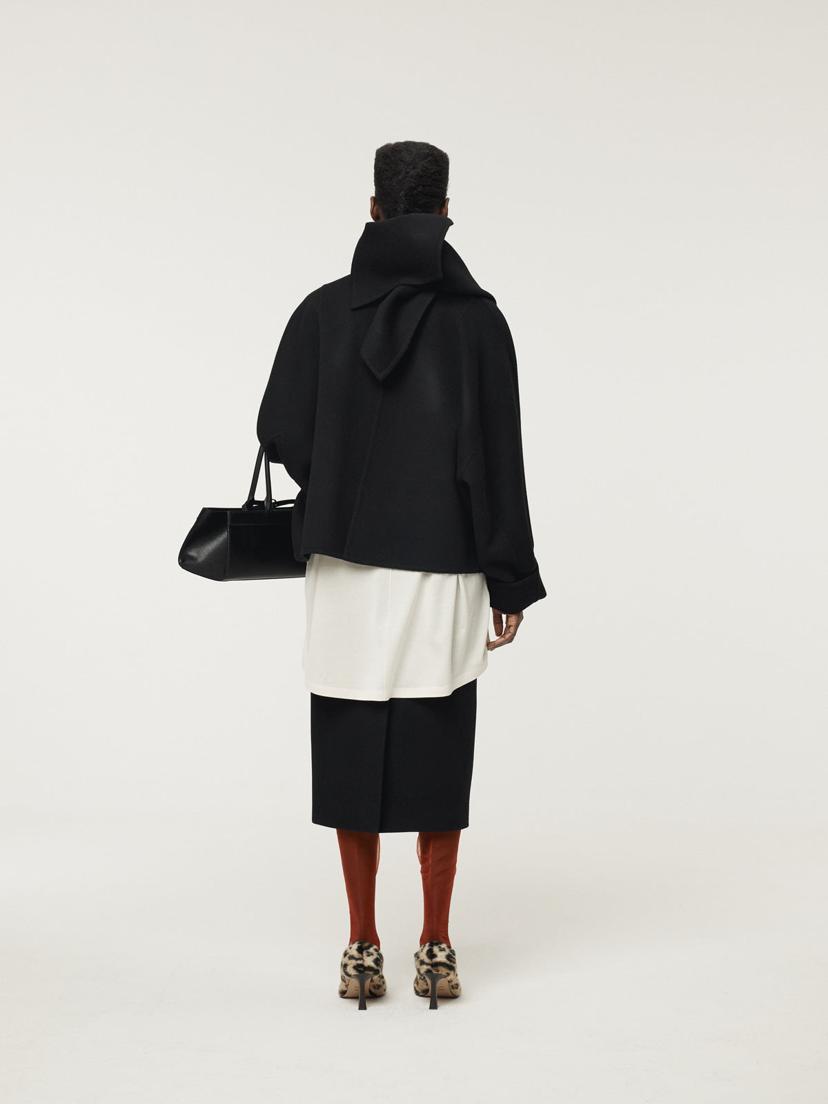 HANDMADE MUFFLER COAT (BLACK)