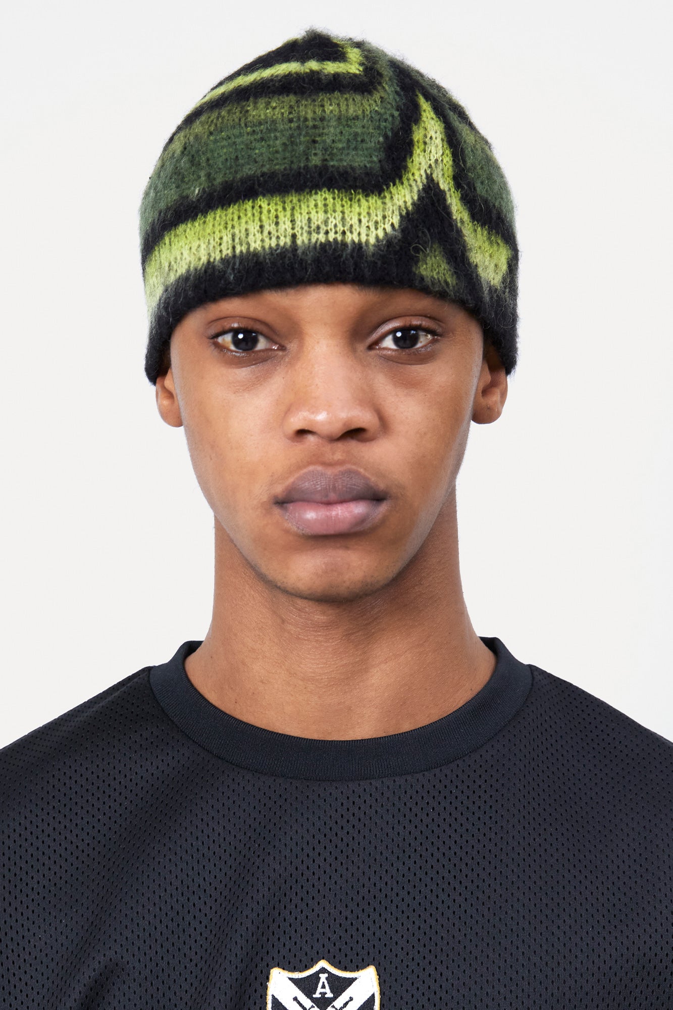 UNISEX PAINT BEANIE aaa499u (GREEN/KHAKI)