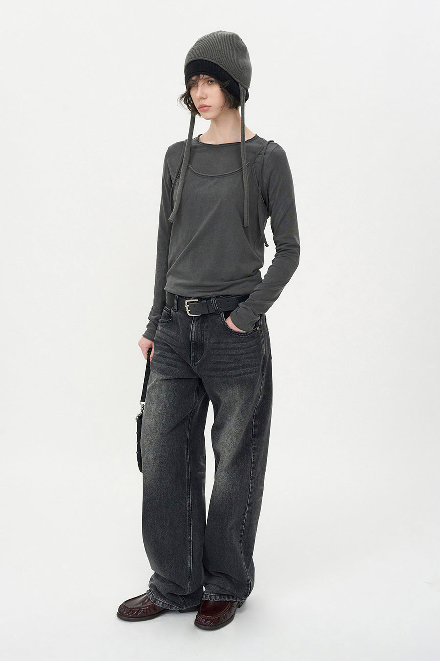 Vintage Wide Denim BLACK