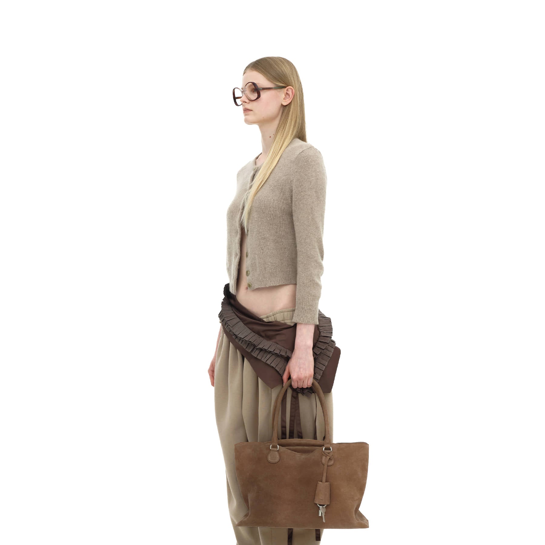 SHELL BROT LARGE [NUBUCK BROWN]