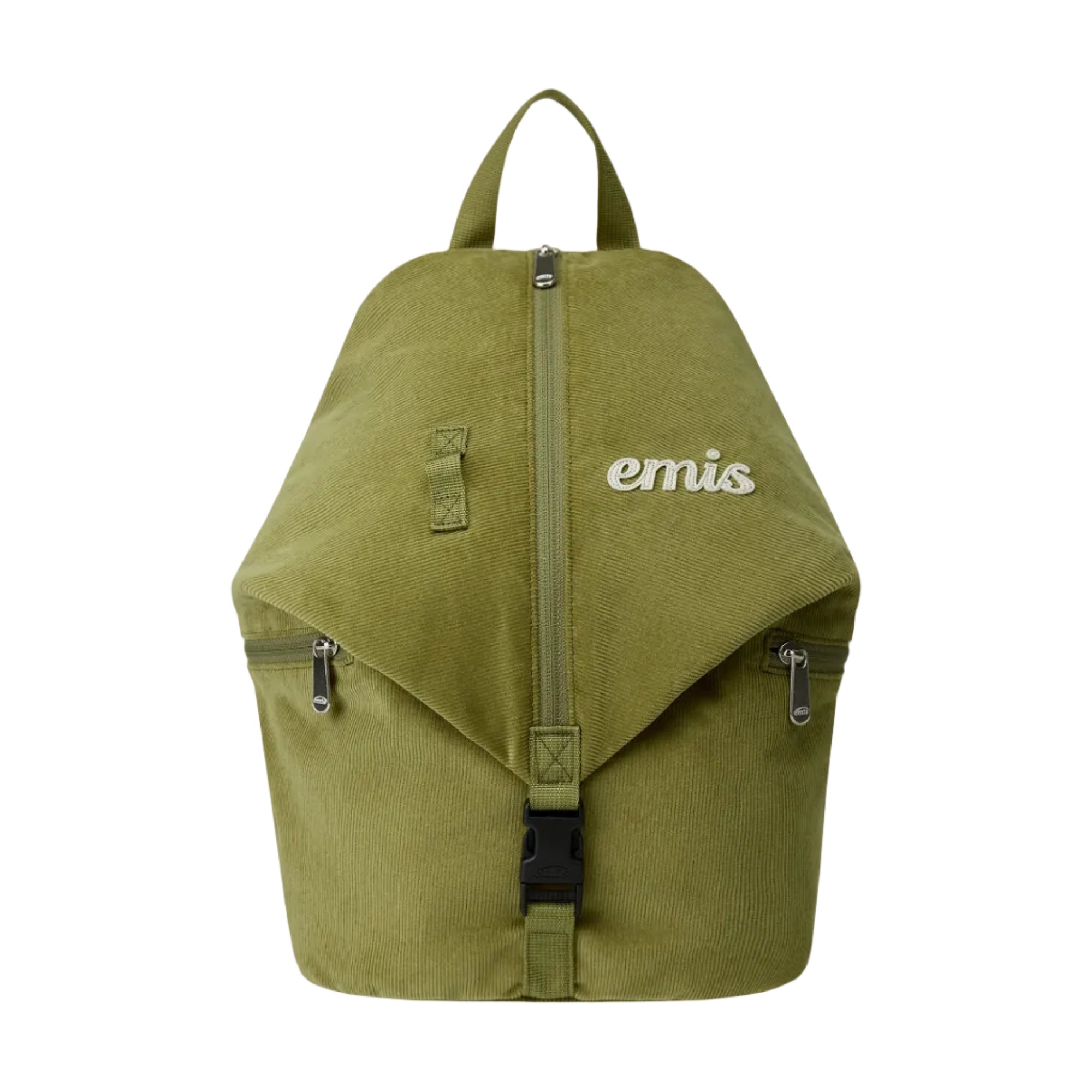 CORDUROY CONVERTIBLE BACKPACK - OLIVE