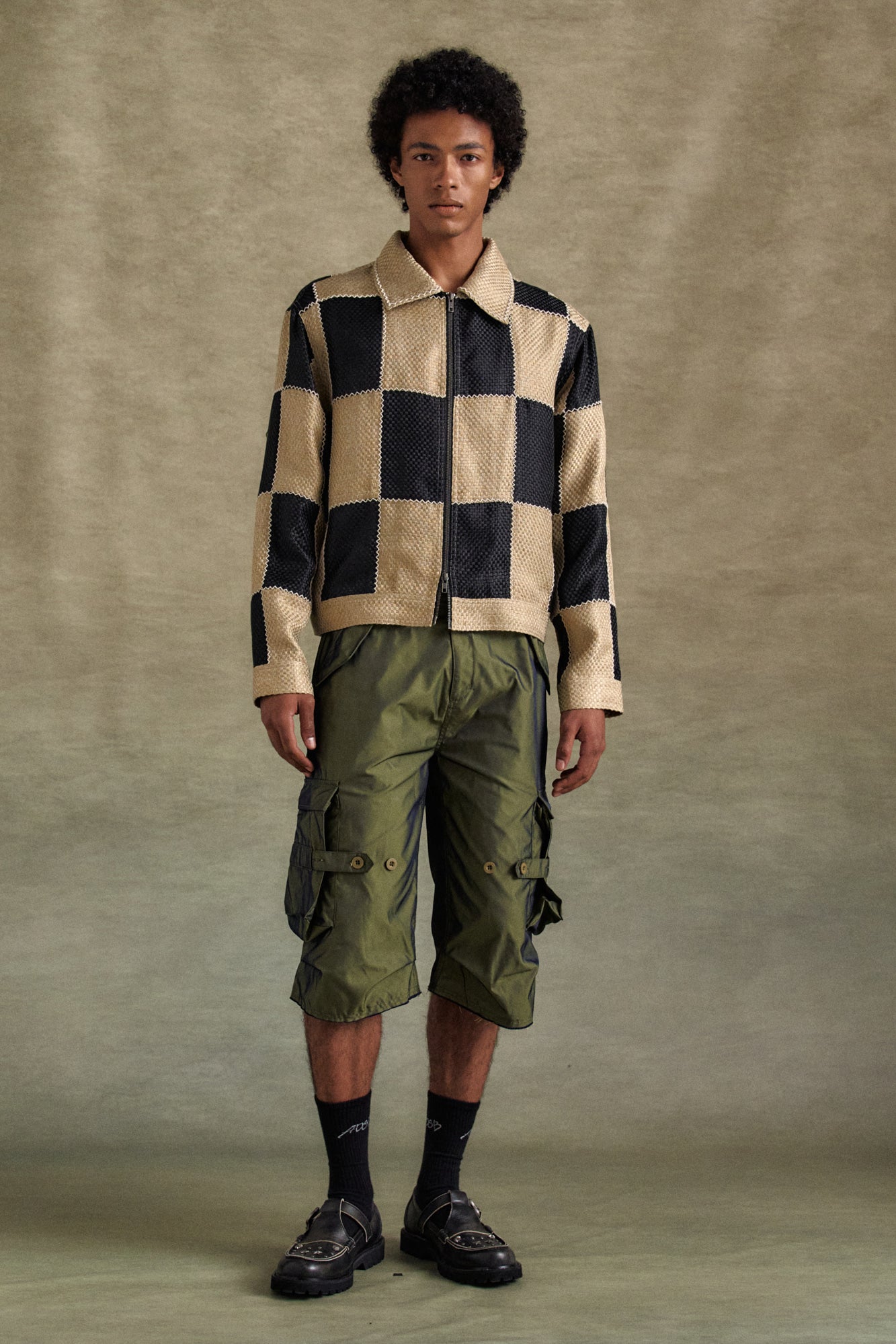 UNISEX WESTERN MARY JANE LOAFERS aaa464u (BLACK)