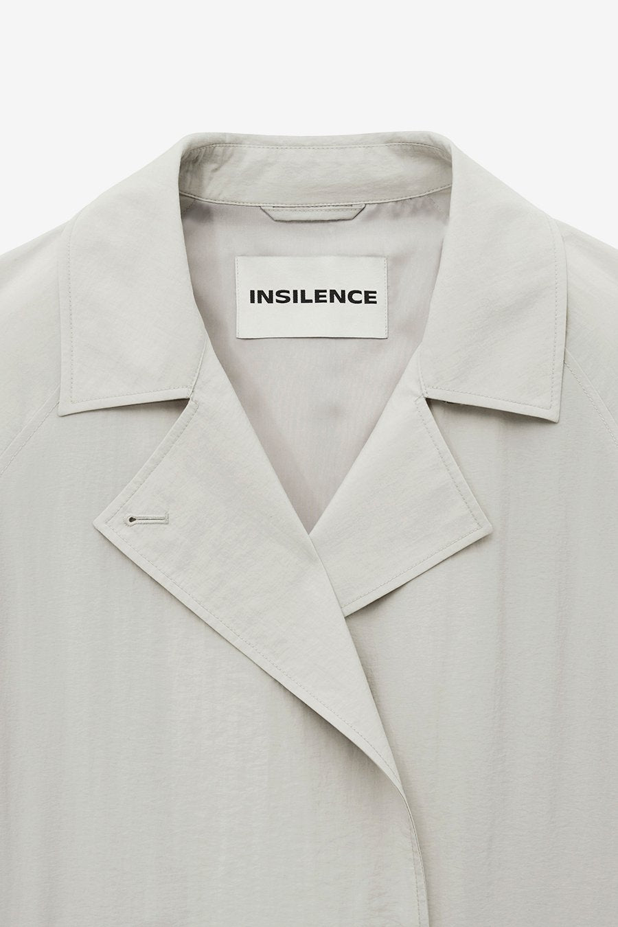 Sheer Nylon Trench ASH BEIGE