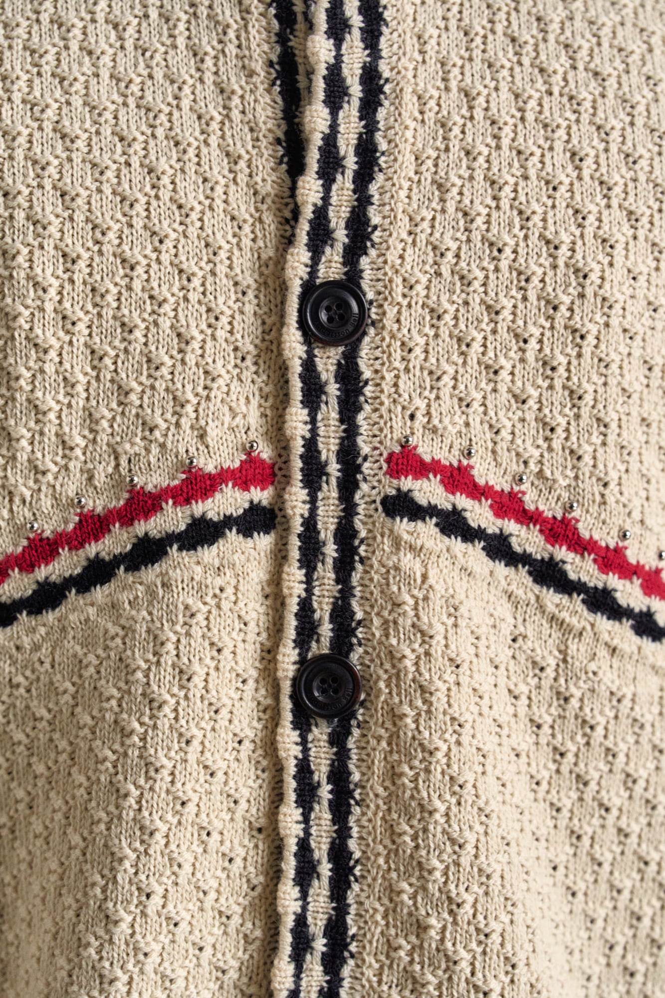 [Few Restocked] FANTASIA ROUND-NECK CARDIGAN atb1244m(ECRU)