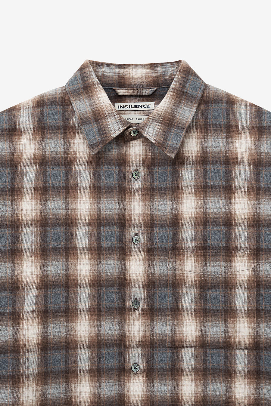 Cotton Flannel Check Shirt BROWN