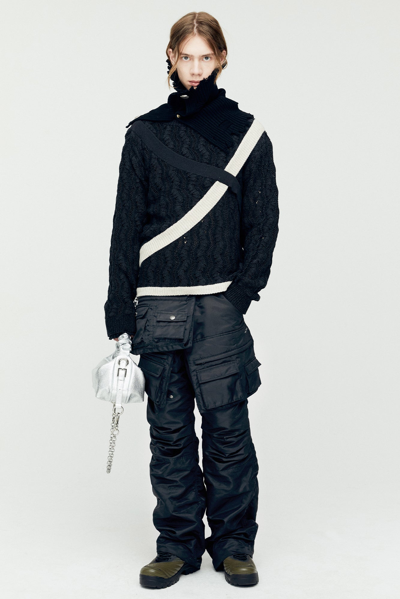 UNISEX ROGHEN WOOL NECK WARMER aaa421u (BEIGE)