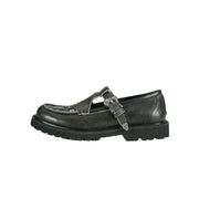 UNISEX WESTERN MARY JANE LOAFERS aaa464u (BLACK)