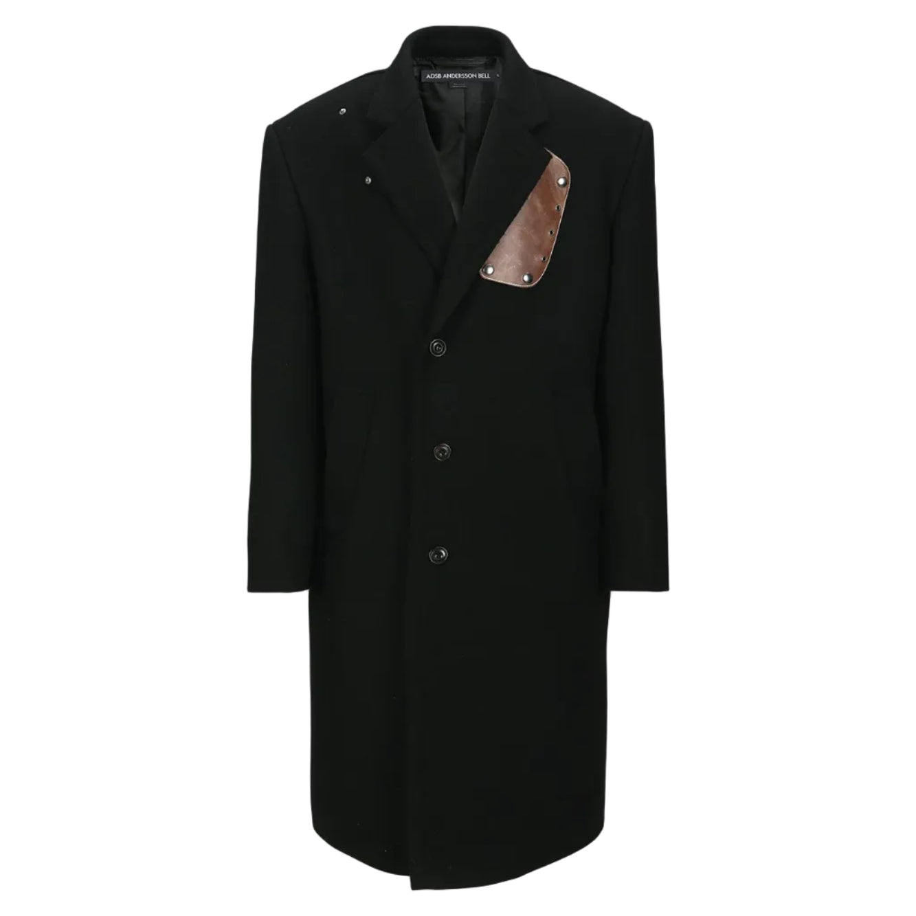UNISEX JAMES WOOL COAT awa731u(BLACK)