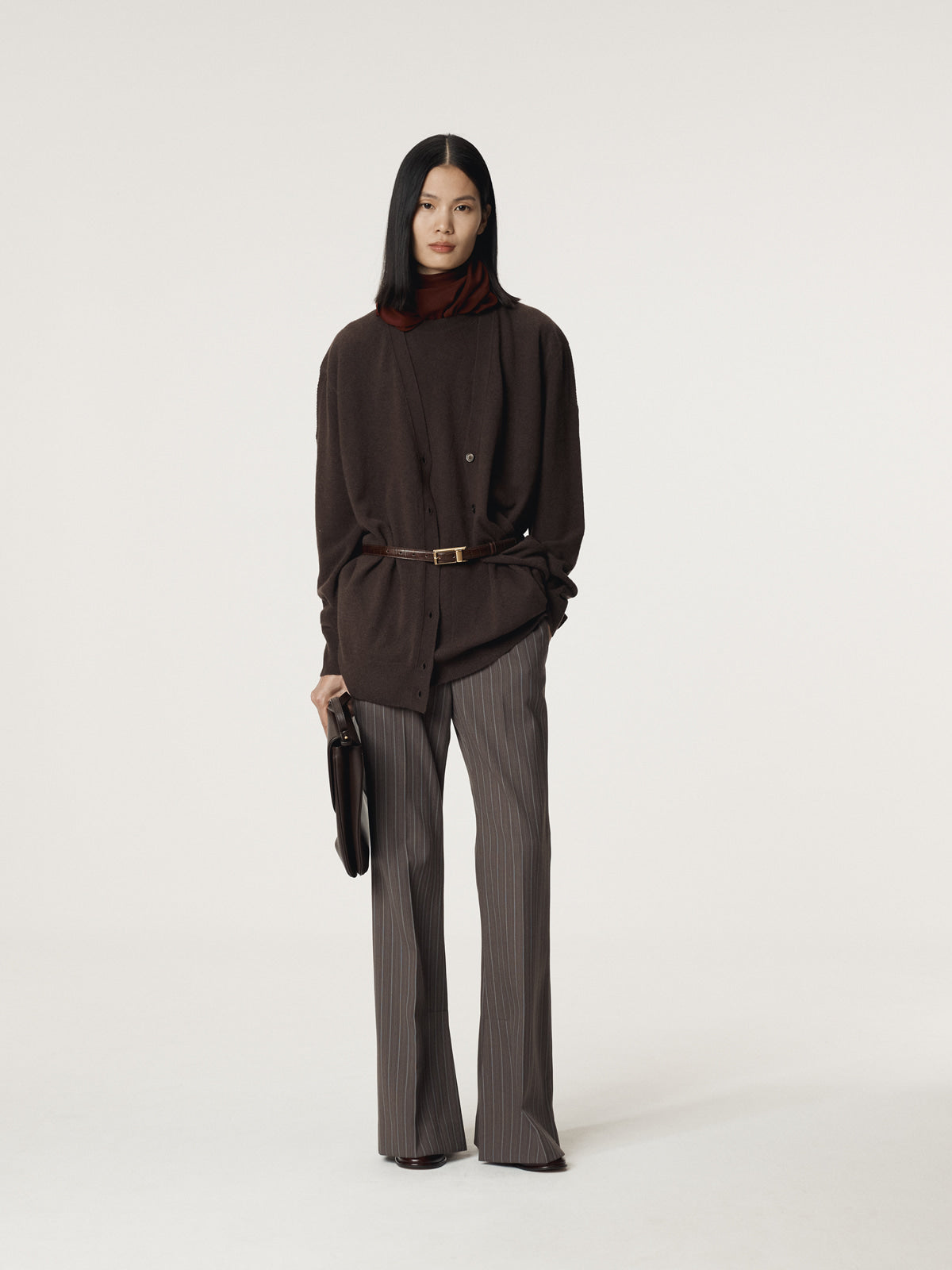 RC SIGNATURE STRIPE FLARE PANTS (SEPIA GREY)