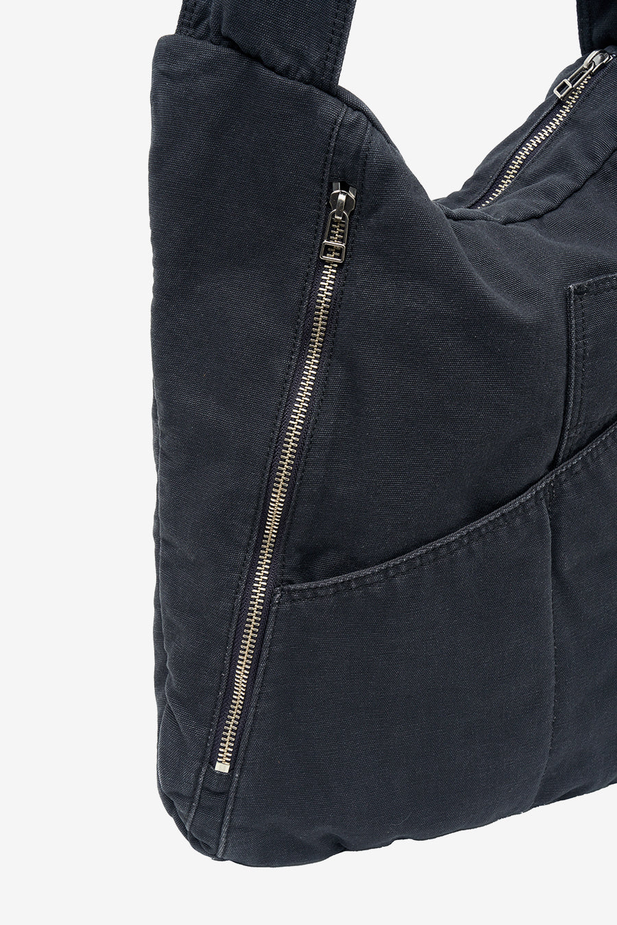 Washed Canvas Crossbody Bag CHARCOAL