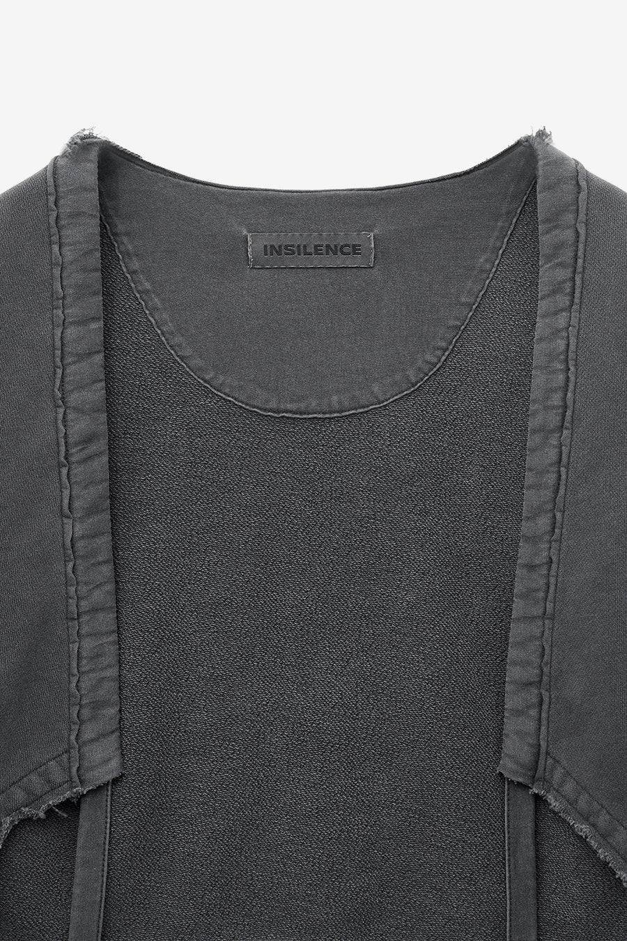 Cutoff Cotton Cardigan CHARCOAL