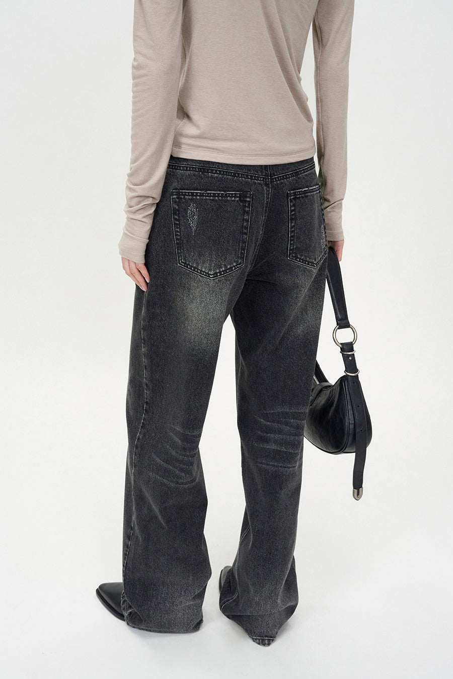 Vintage Wide Denim BLACK