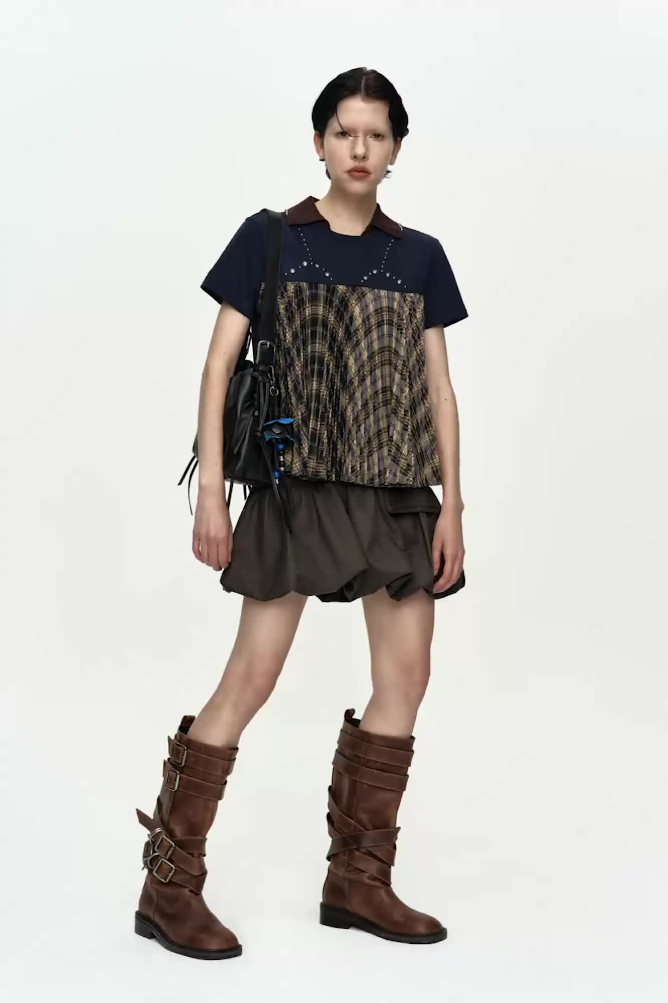 CARGO BALLOON SKIRT apa897w (CHARCOAL)