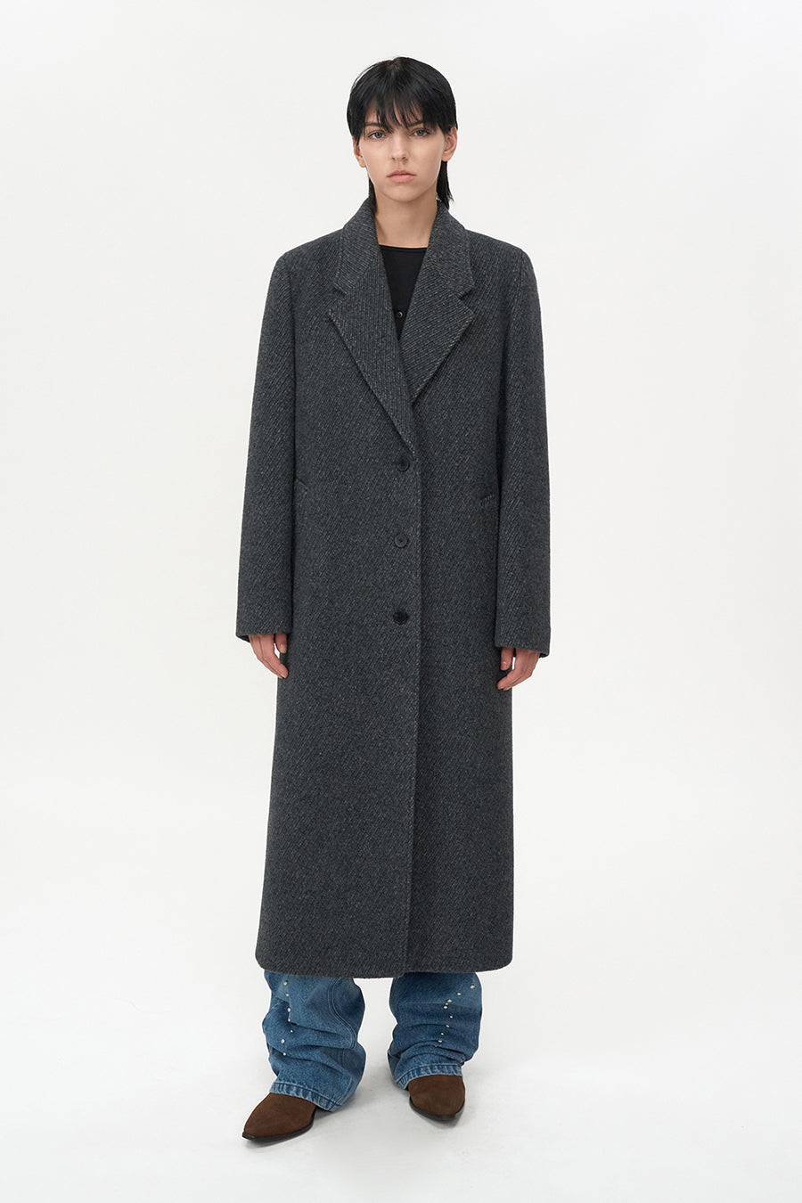 Classic maxi coat CHARCOAL