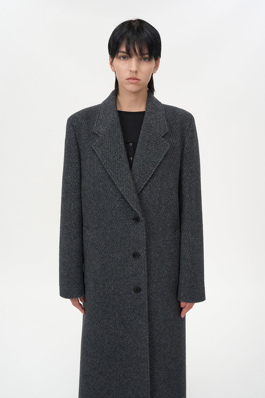 Classic maxi coat CHARCOAL