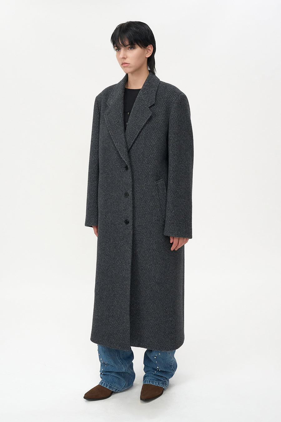 Classic maxi coat CHARCOAL