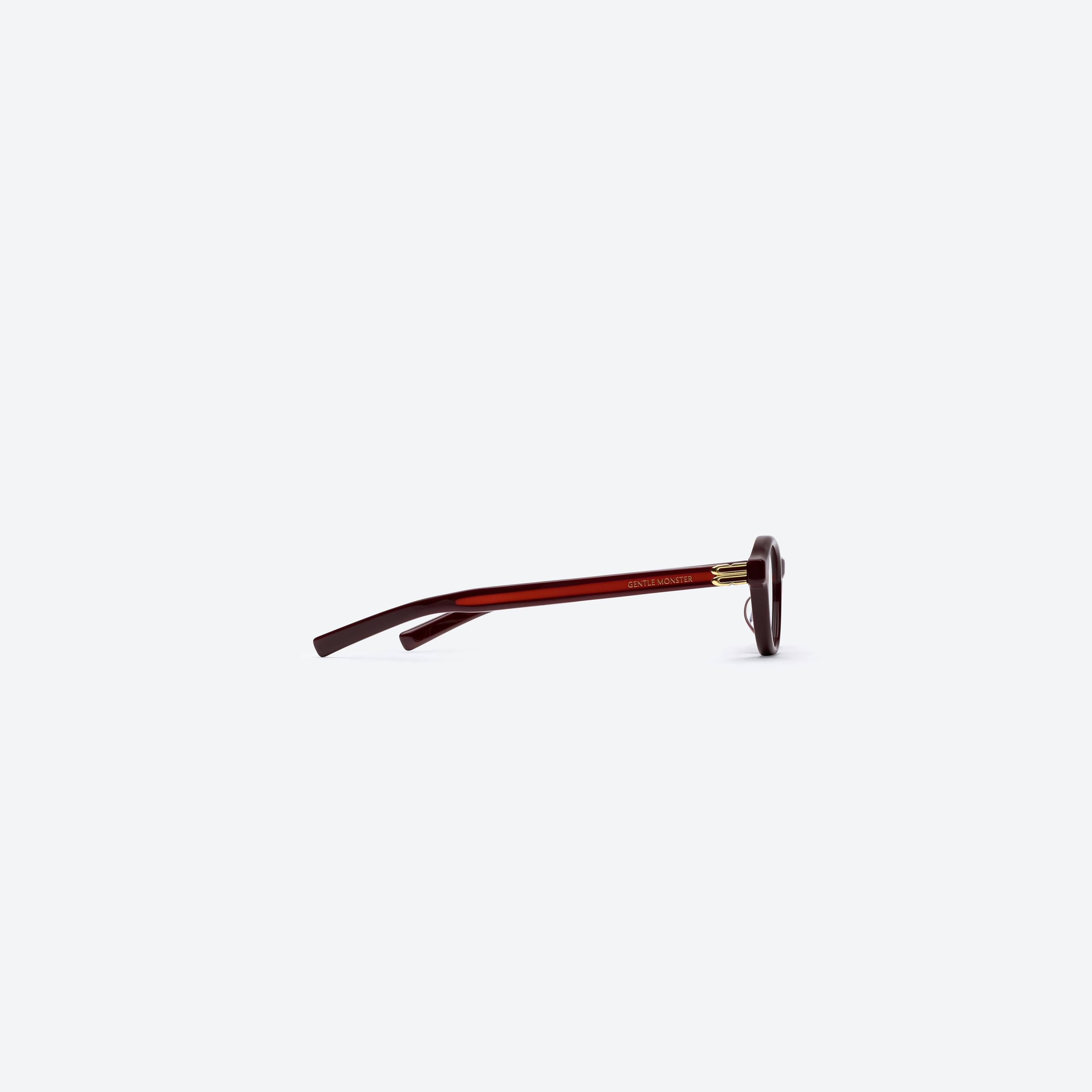 Gentle Monster Lad R7 Red Acetate Round Glasses