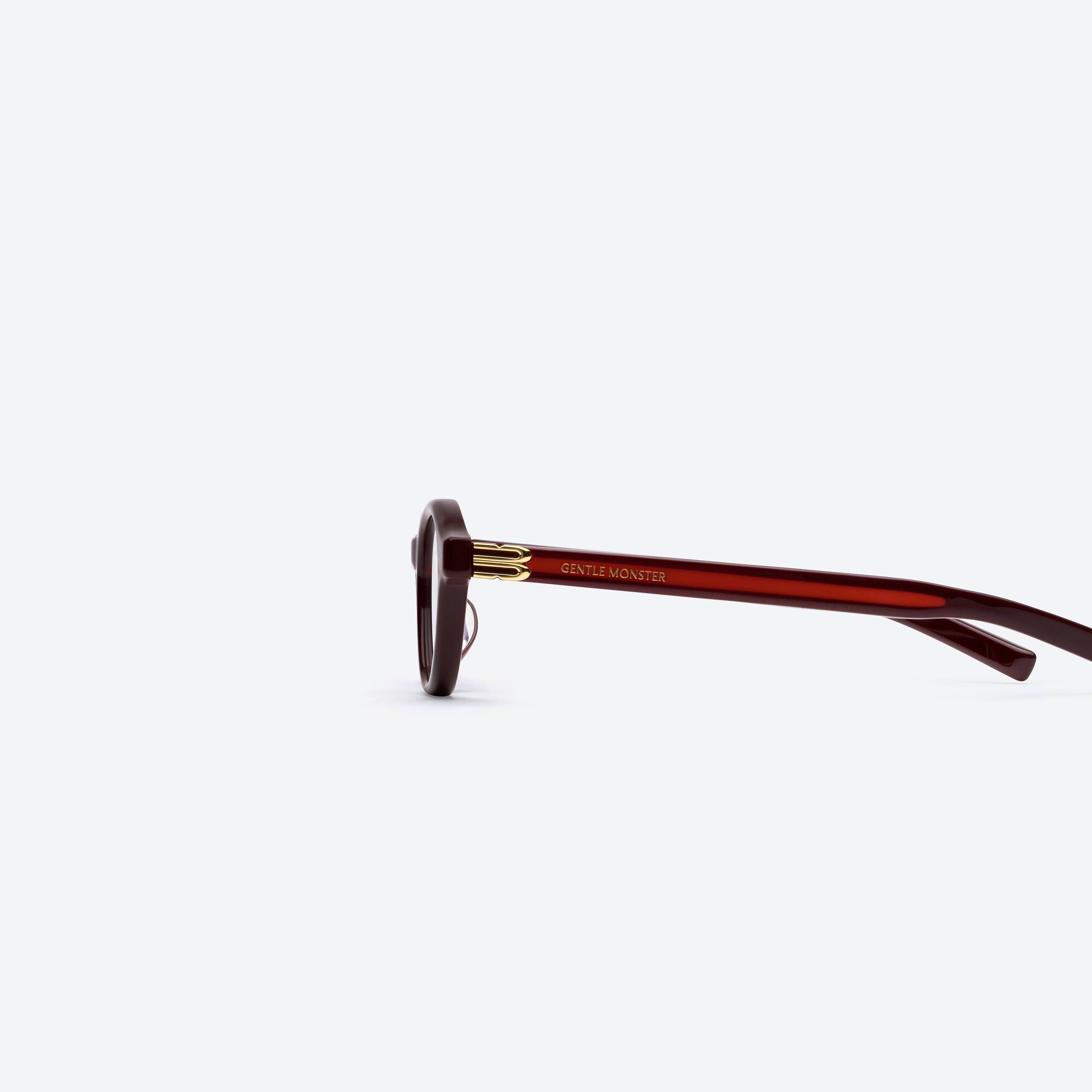 Gentle Monster Lad R7 Red Acetate Round Glasses