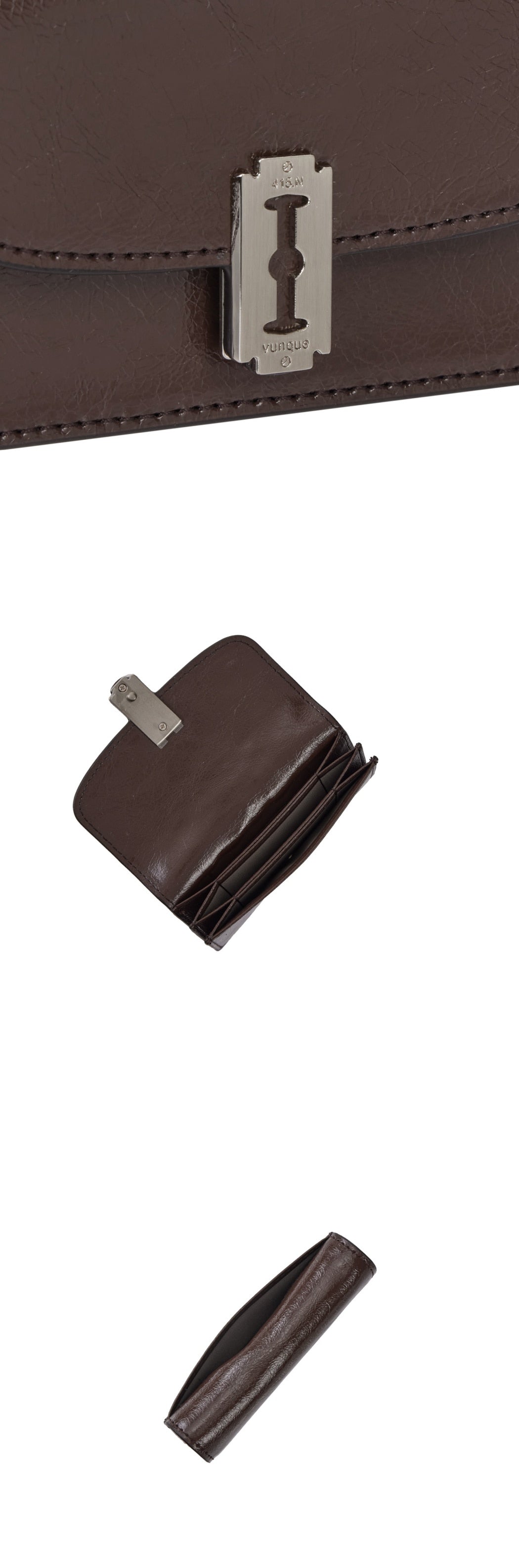 Occam Lune Accordion Card Wallet Choco Brown