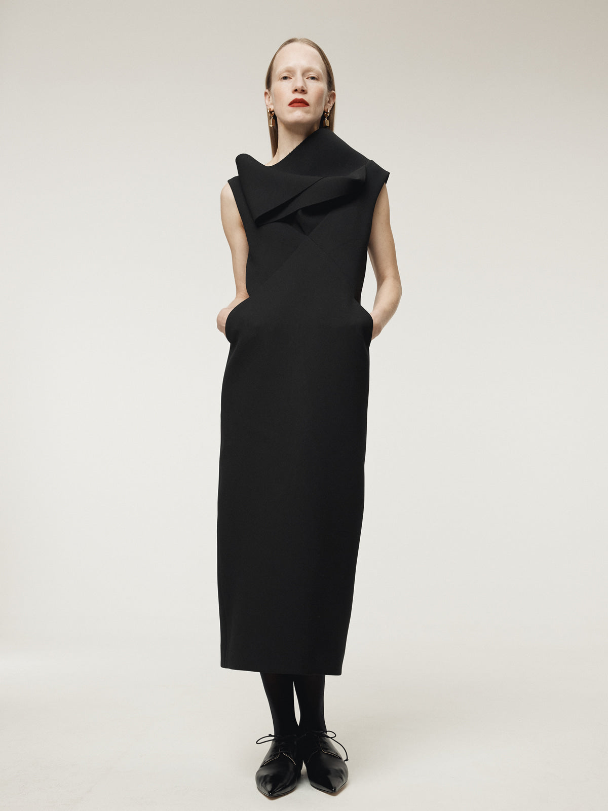 MILLE-FEUILLE DRESS (BLACK)