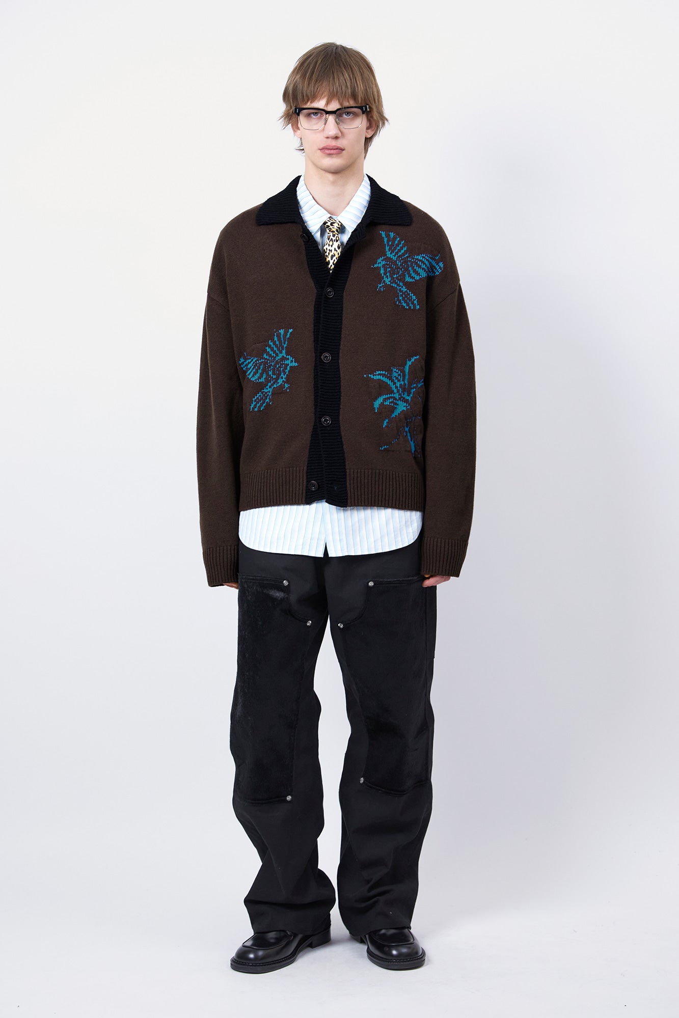 STRIPE LAYERED SHIRT atb1369m (BLUE)