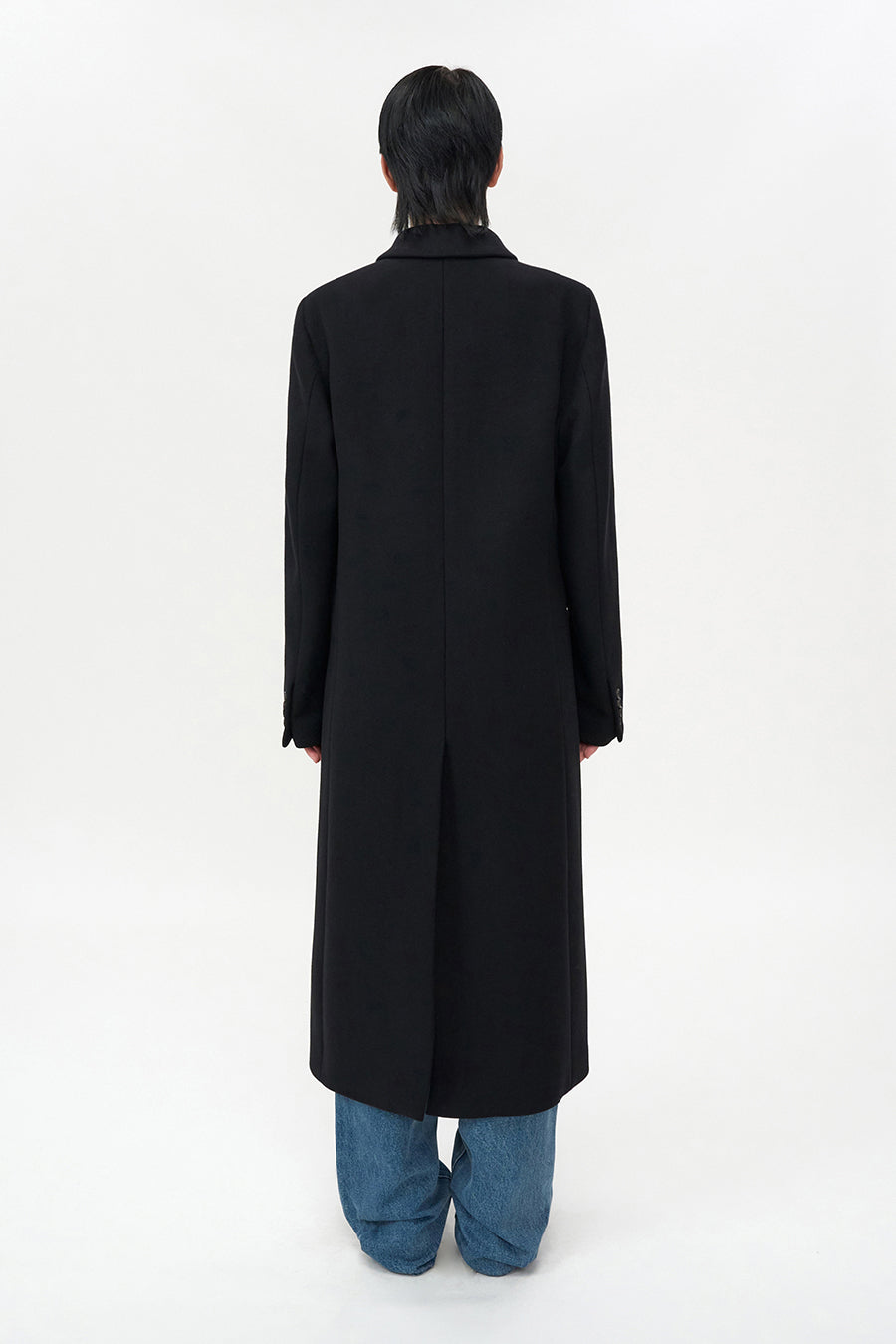 Cashmere Single Maxi Coat BLACK