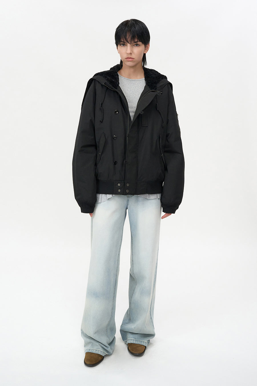 [UNISEX] N-2B Pilot Parka BLACK