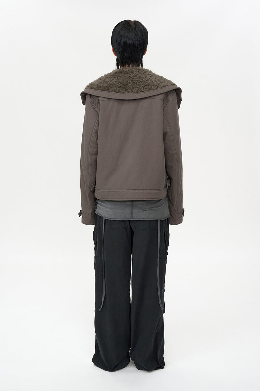 Spread Fur Color Jumper BROWN