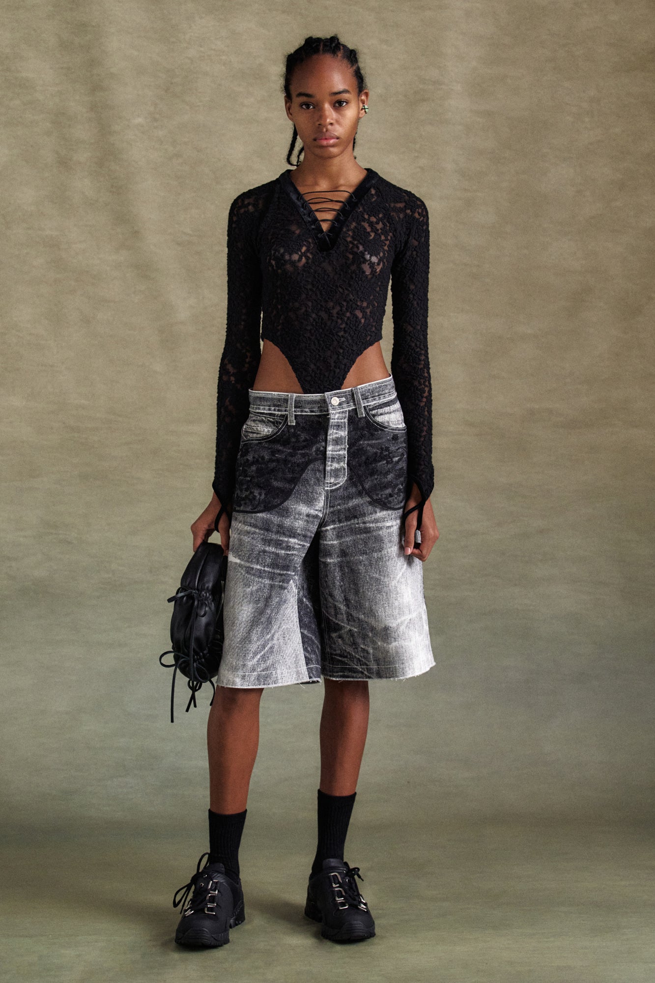 UNISEX TRAINER DIAGONALE aaa429u (BLACK)