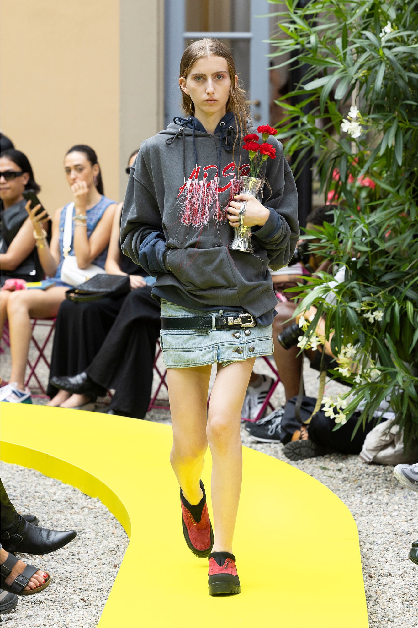 (ESSENTIAL) UNISEX REWORK ADSB CHEERLEADER HOODIE atb1102u(CHARCOAL)