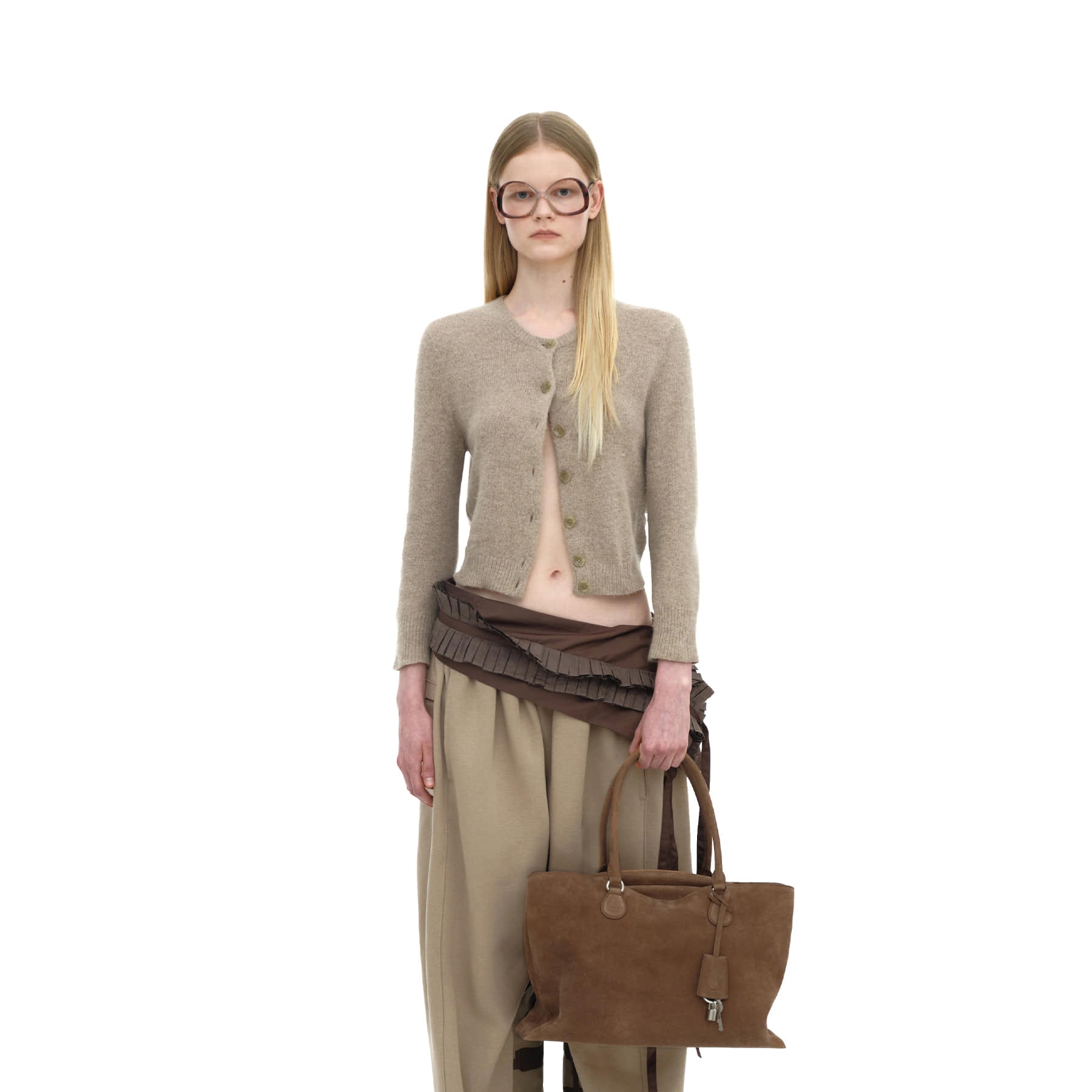 SHELL BROT LARGE [NUBUCK BROWN]