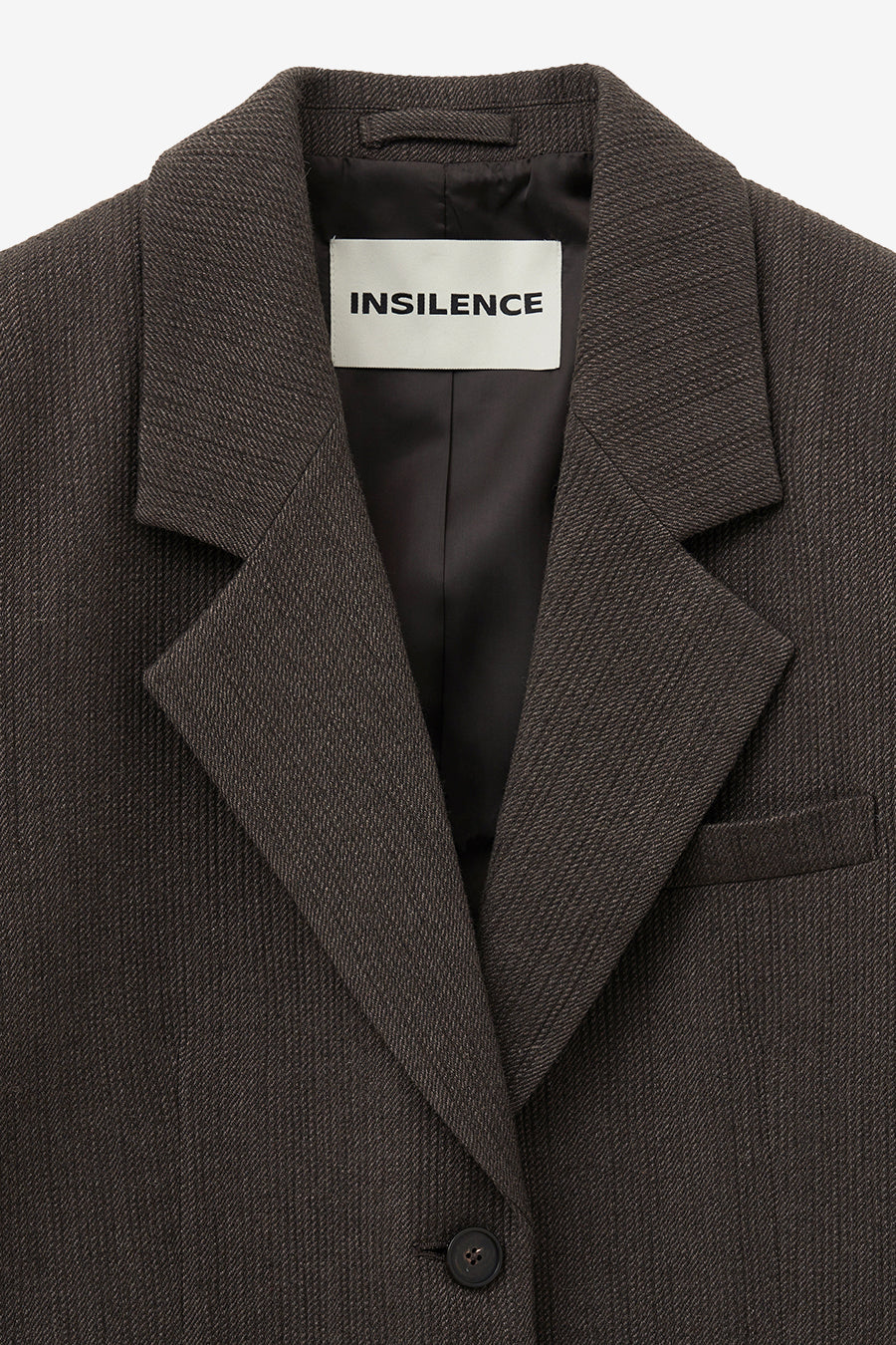 Oversized Wool Blazer BROWN