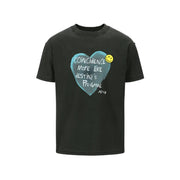 UNISEX HEART MESSAGE T-SHIRT atb1251u (CHARCOAL)