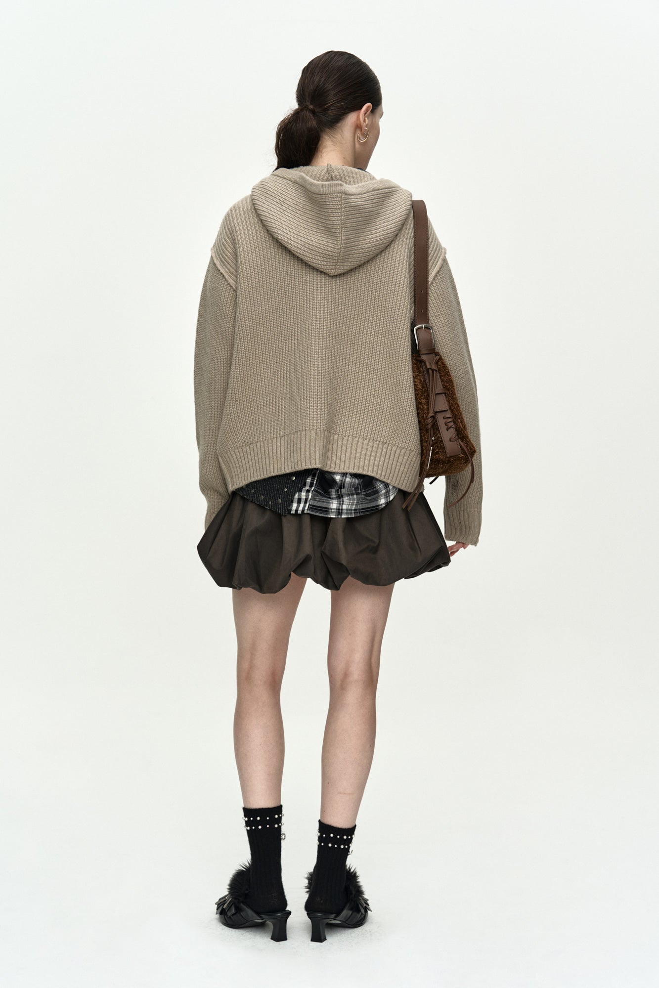 UNISEX HEART LOGO HOOD ZIP-UP SWEATER atb1420u(BEIGE)