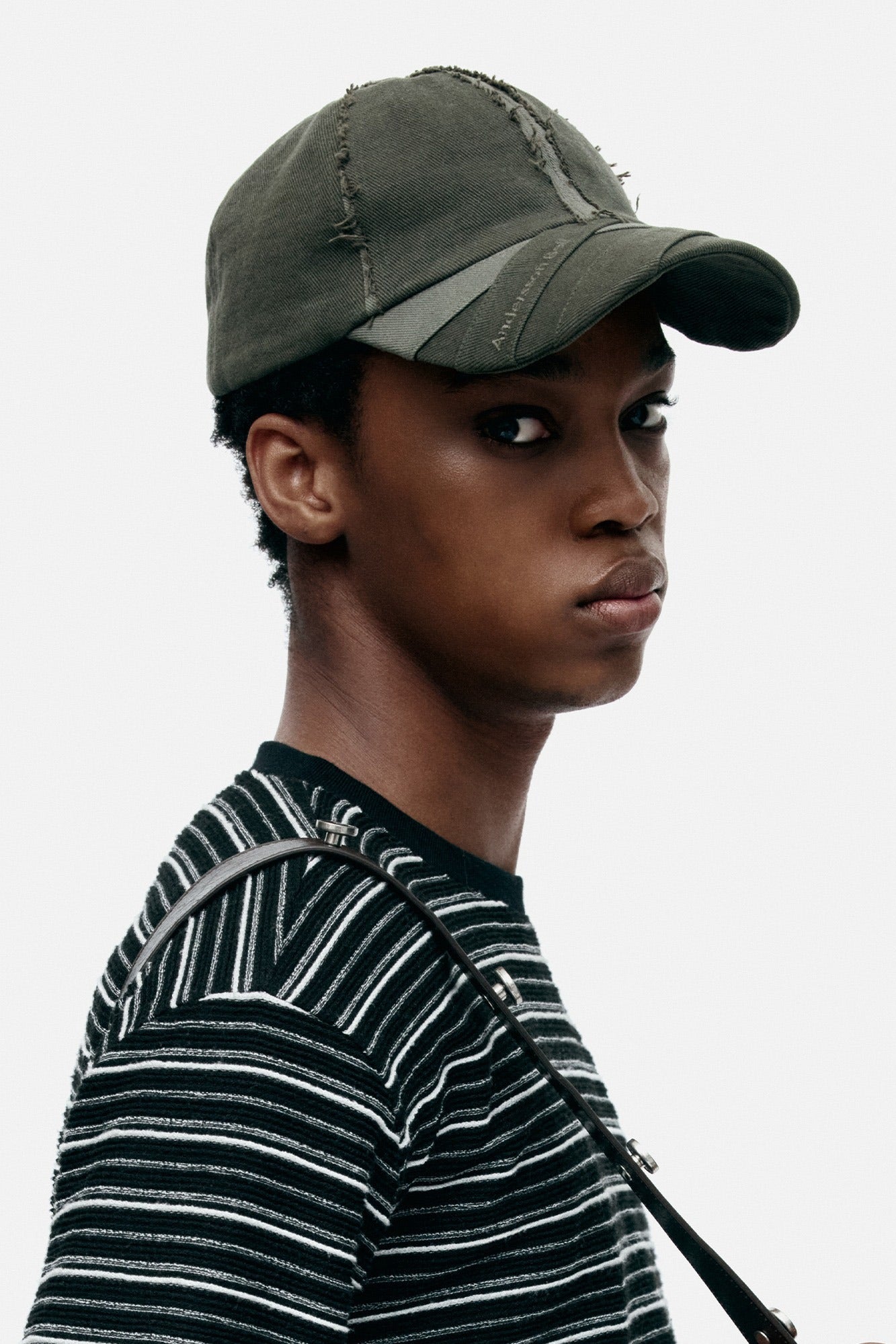 UNISEX LAYERED CAP aaa498u (KHAKI)
