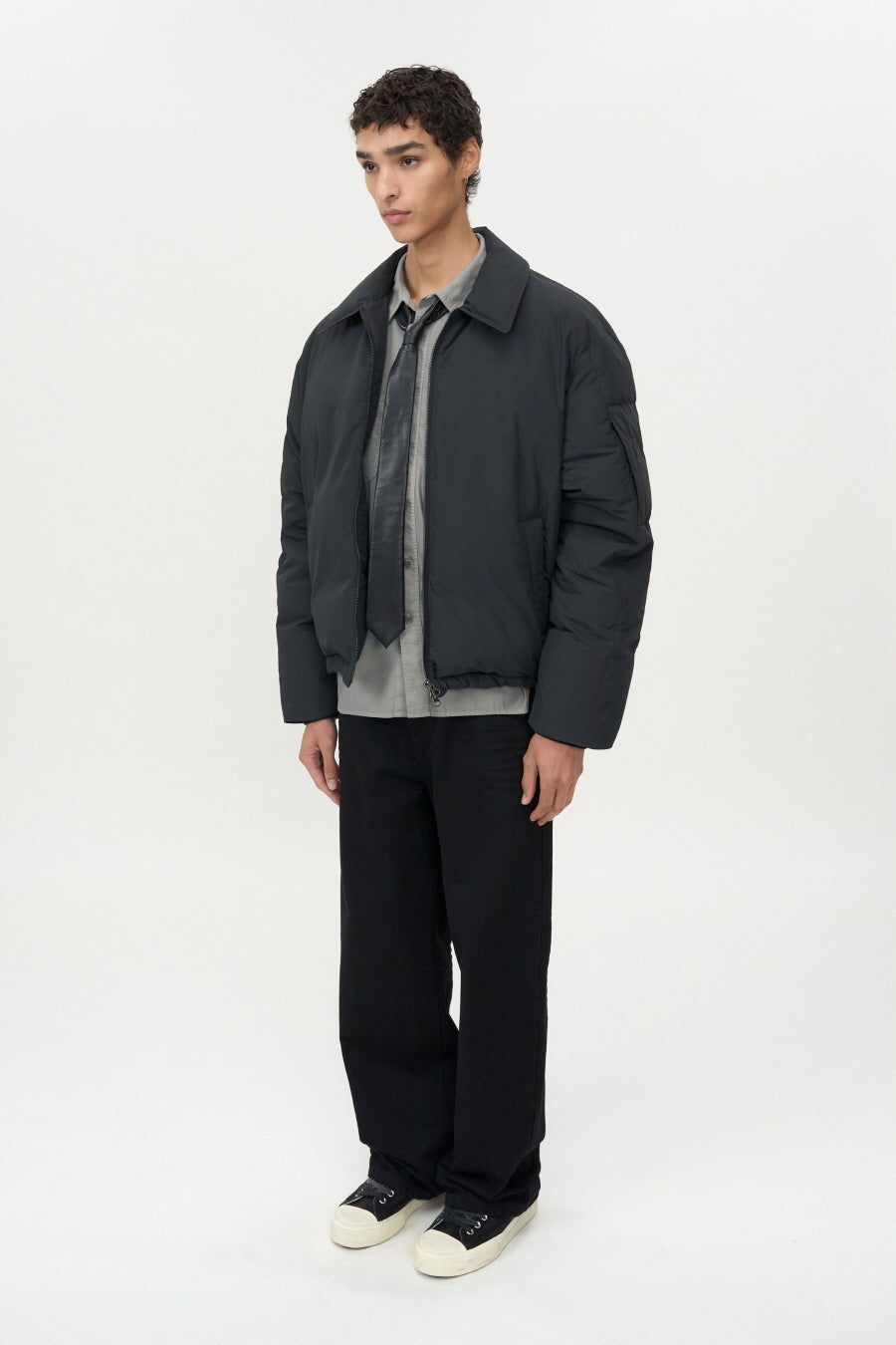 Color Flight Down Puffer BLACK