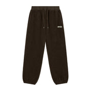 (W) FLEECE JOGGER PANTS - BROWN