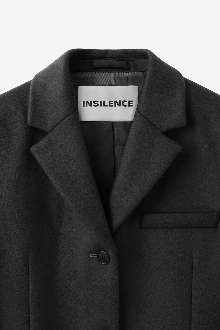 Cashmere Single Maxi Coat BLACK