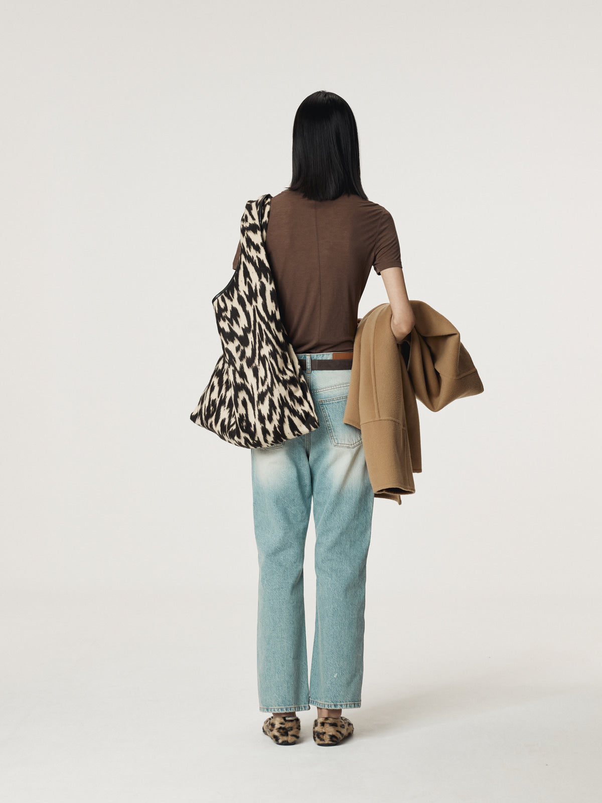 SEMI FLARE DENIM PANTS (LIGHT BLUE)