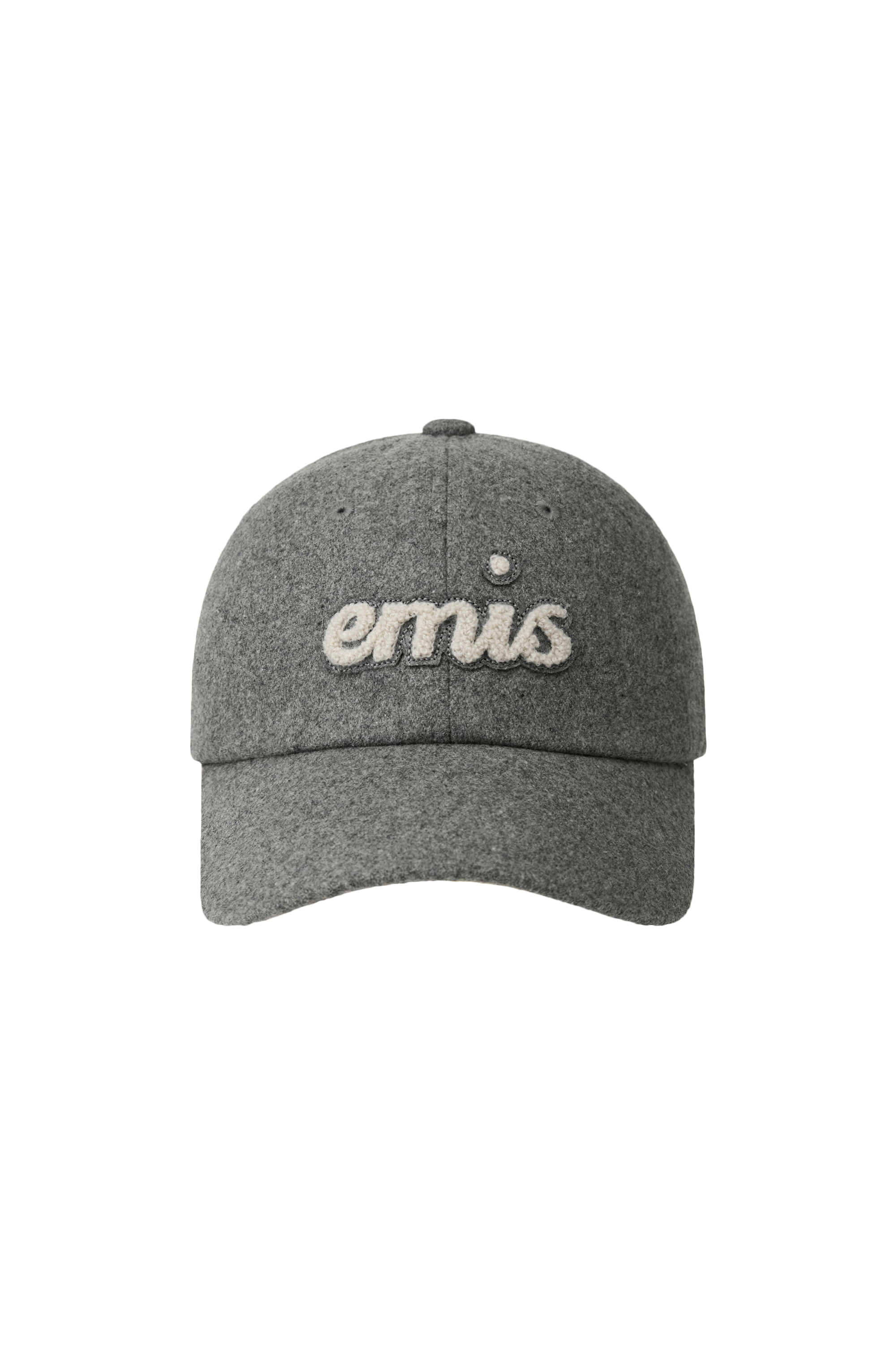 BOUCLE LETTERING LOGO BALL CAP - GRAY