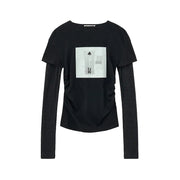 Archiving Draping Long Sleeve BLACK