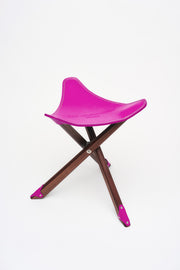 ADSB MILANO LEATHER TRIPOD STOOL aaa426u(PINK)