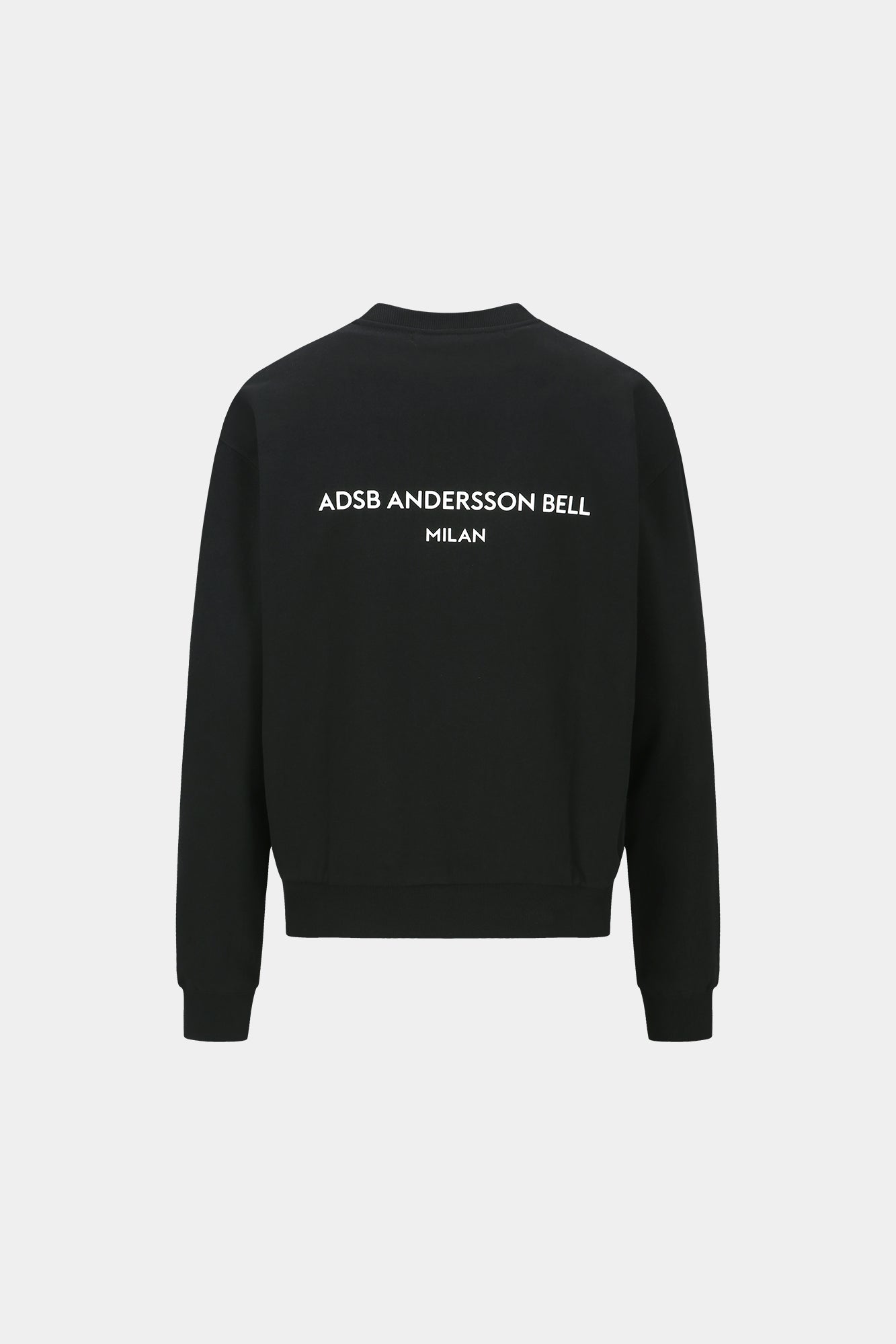 UNISEX STOOL PATCH LOGO SWEATSHIRTS atb1272u (BLACK)