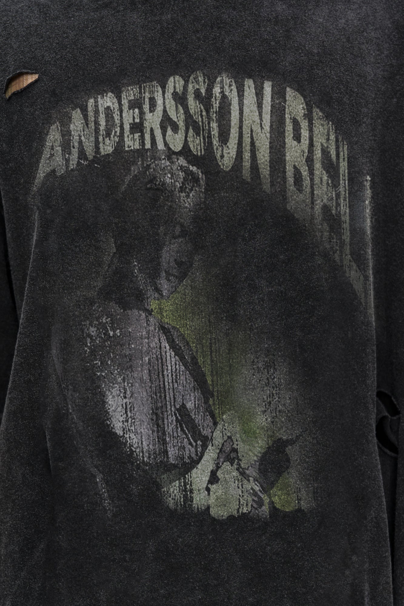 LAYERED LIVE PRINTED T-SHIRT atb1510w (CHARCOAL)