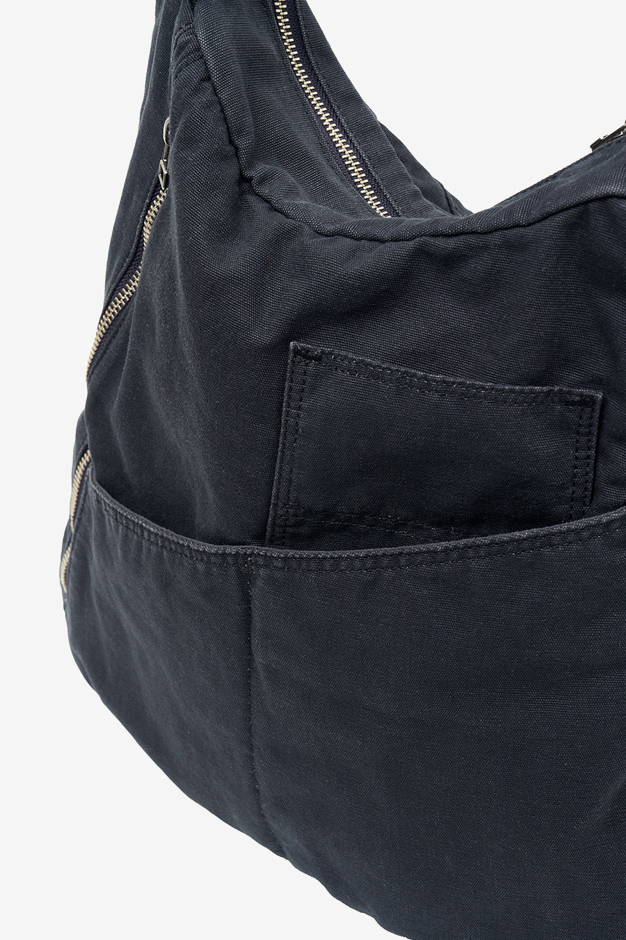 Washed Canvas Crossbody Bag CHARCOAL