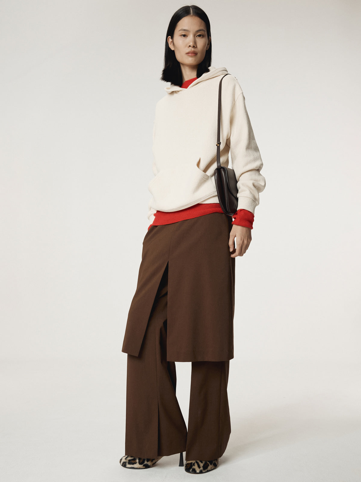 RC LAYERED SKIRT PANTS (TOBACCO)
