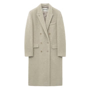 Boucle Alpaca Hair Double Coat ASH BEIGE