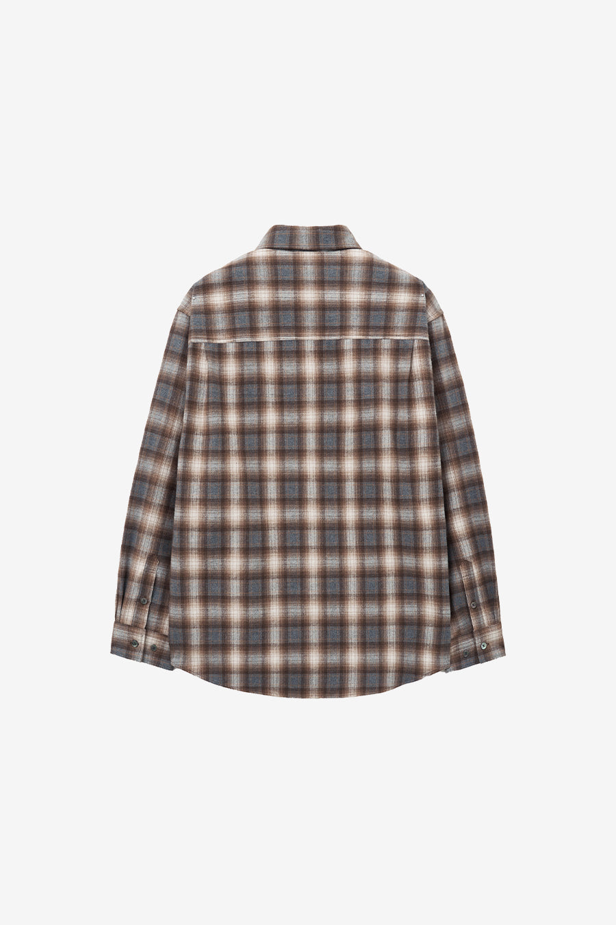 Cotton Flannel Check Shirt BROWN
