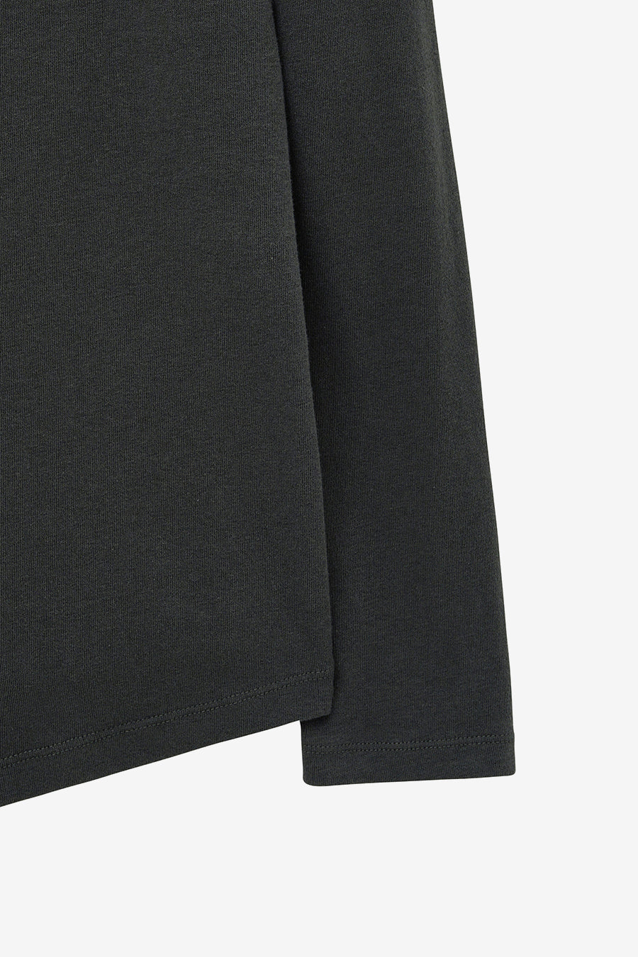 Twist Draping Long Sleeve CHARCOAL